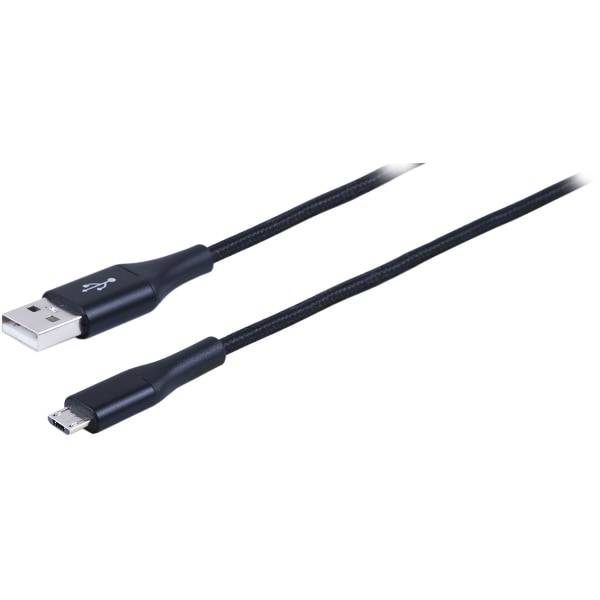 Ativa Usb Type-A To Micro Usb Cable, 3', Black, 45849