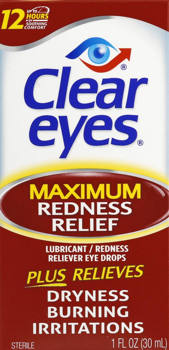 Clear Eyes Maximum Redness Relief Eye Drops (1 fl oz)