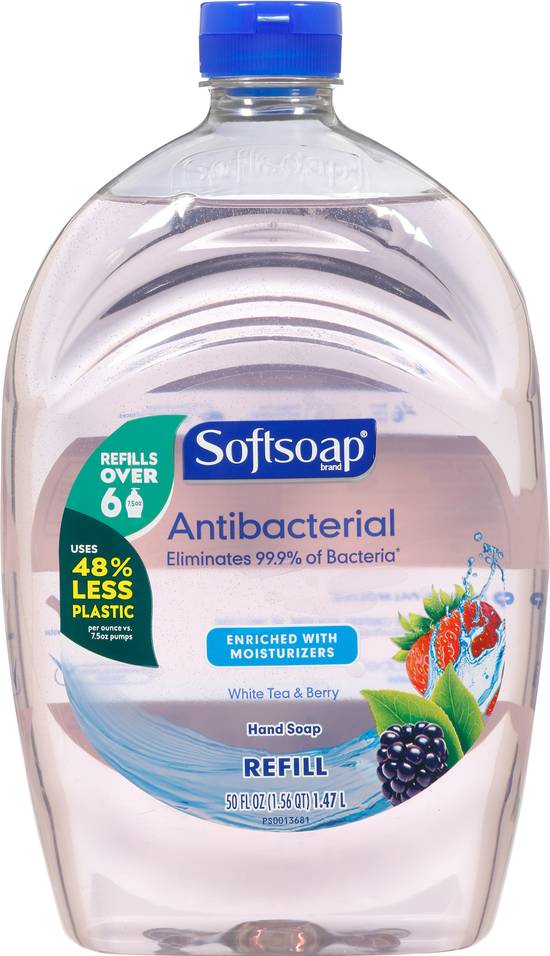Softsoap Antibacterial Hand Soap White Tea & Berry Fusion (50 fl oz)