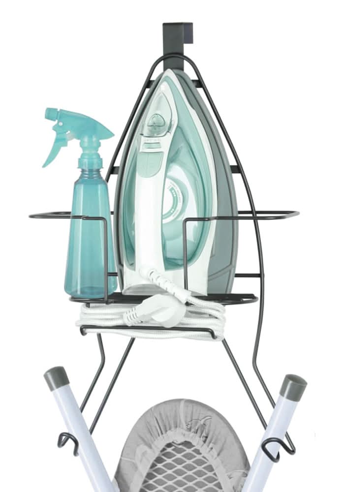 Style Selections Gray Wall-mount Iron caddy ( 12-in x 5.31-in x 20-in )