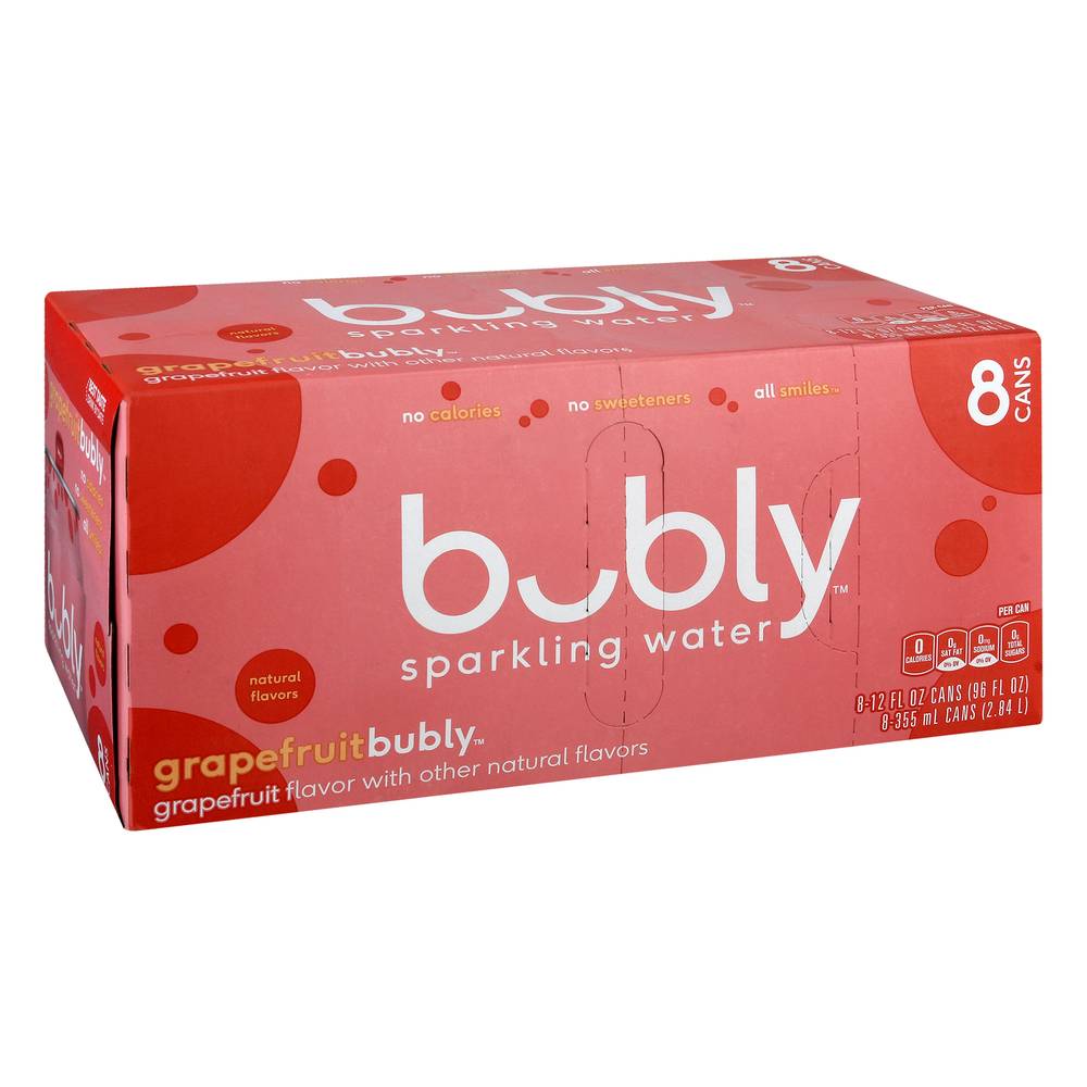 Bubly Sparkling Water (8 ct , 12 fl oz) (grapefruit)