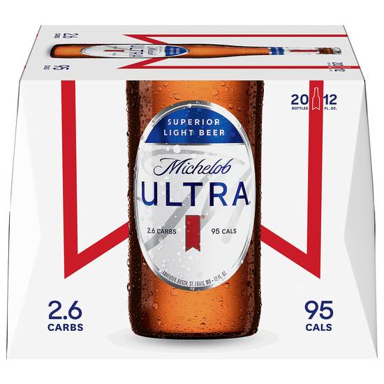 Michelob Ultra Superior Light Beer (20 ct, 240 fl oz)