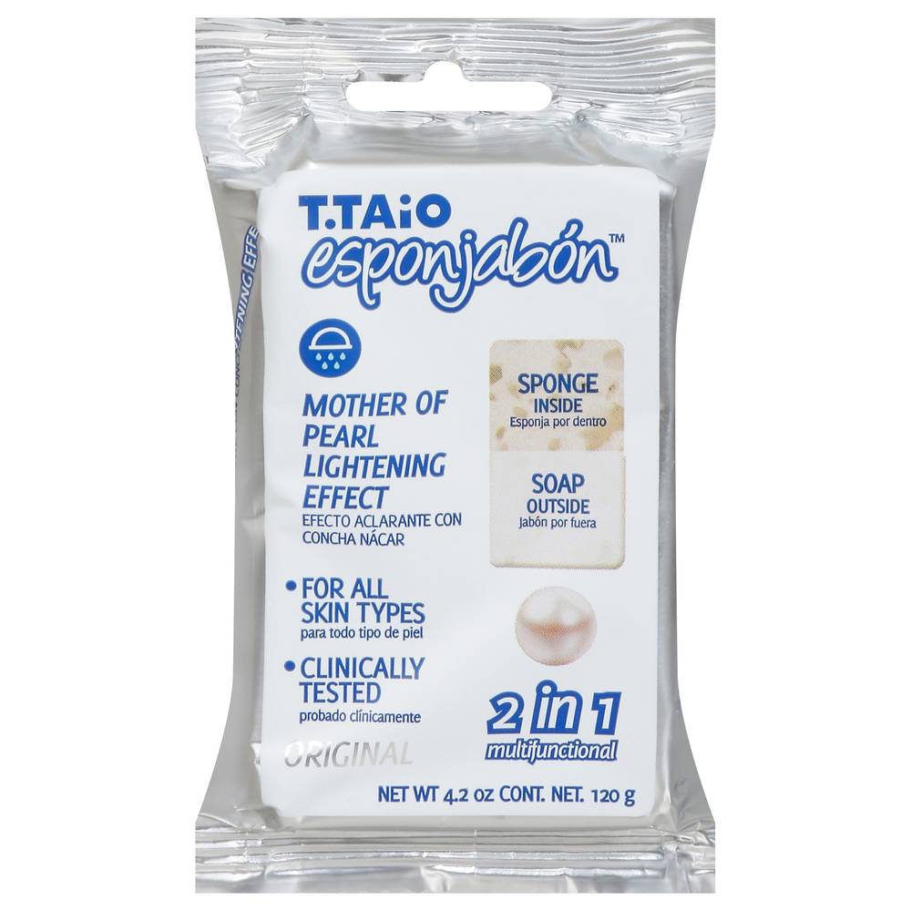 T. Taio Mother Of Pearl 2 in 1 Multifunctional Soap Sponge