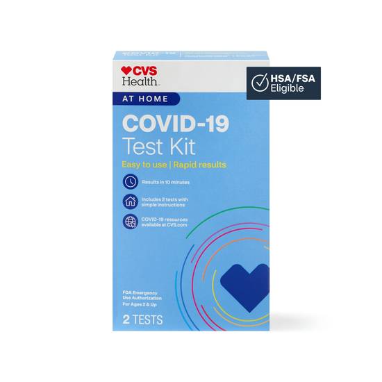 CVS Health At Home COVID-19 Test Kit, 2 CT