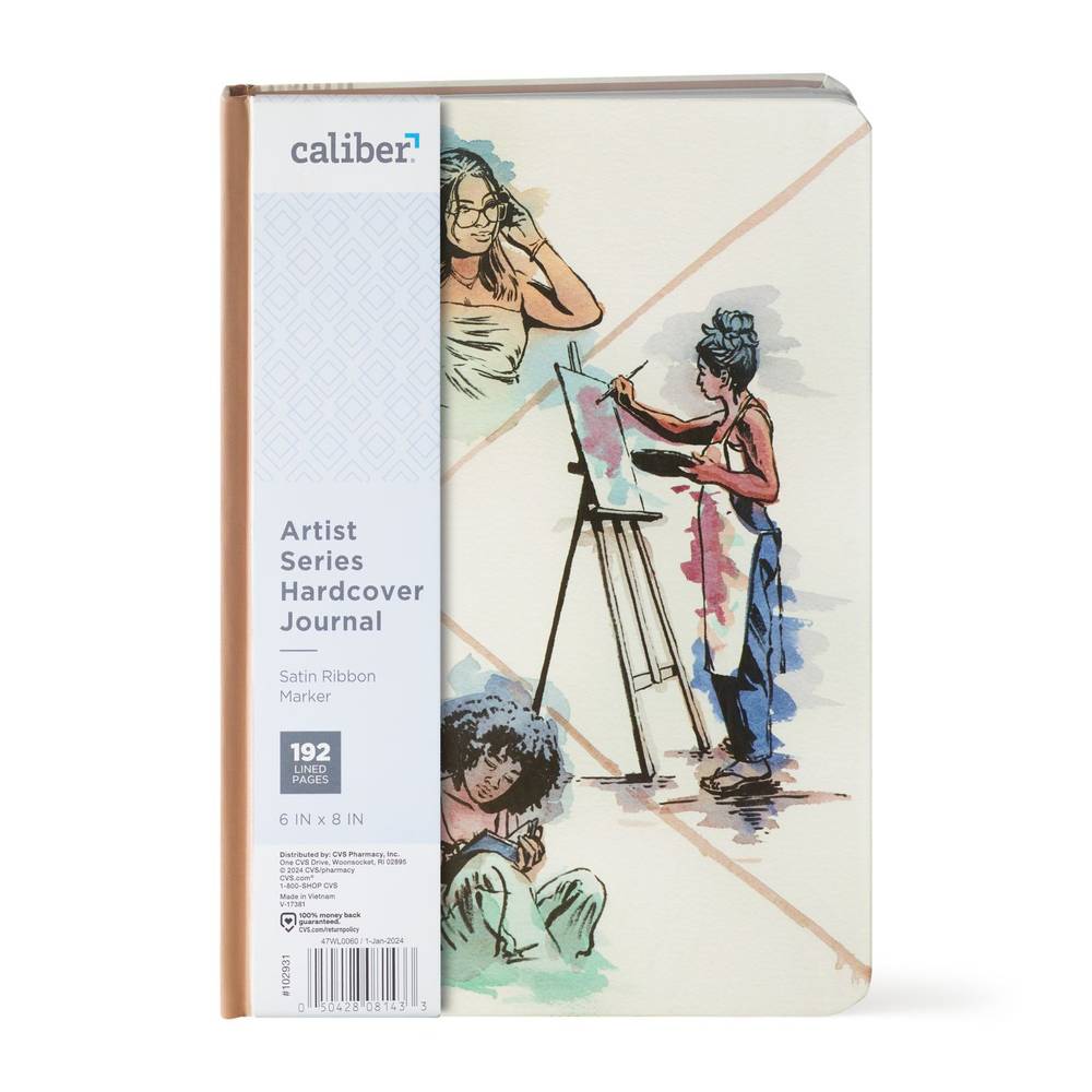 Caliber Artist Series Hard Cover Journal, Watercolor Artists, 192 Pages, 6 X 8 In