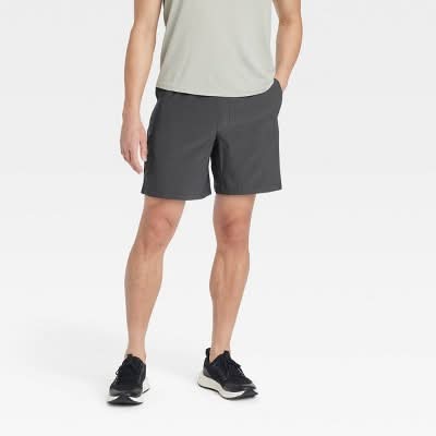 All In Motion Everyday Woven Shorts, Men, L, Dark Gray