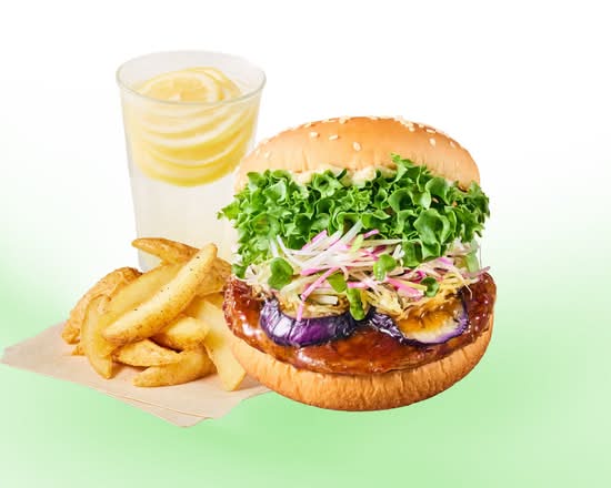 [セット]香味野菜の照り焼きバーガー