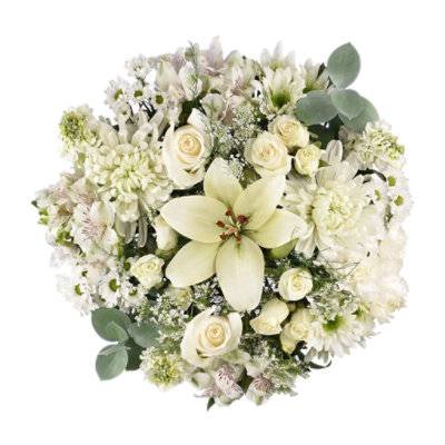 White Linen Bouquet- Each