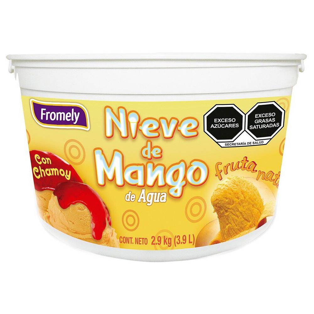 Fromely helado mango c/chamoy cub (3.9lt)