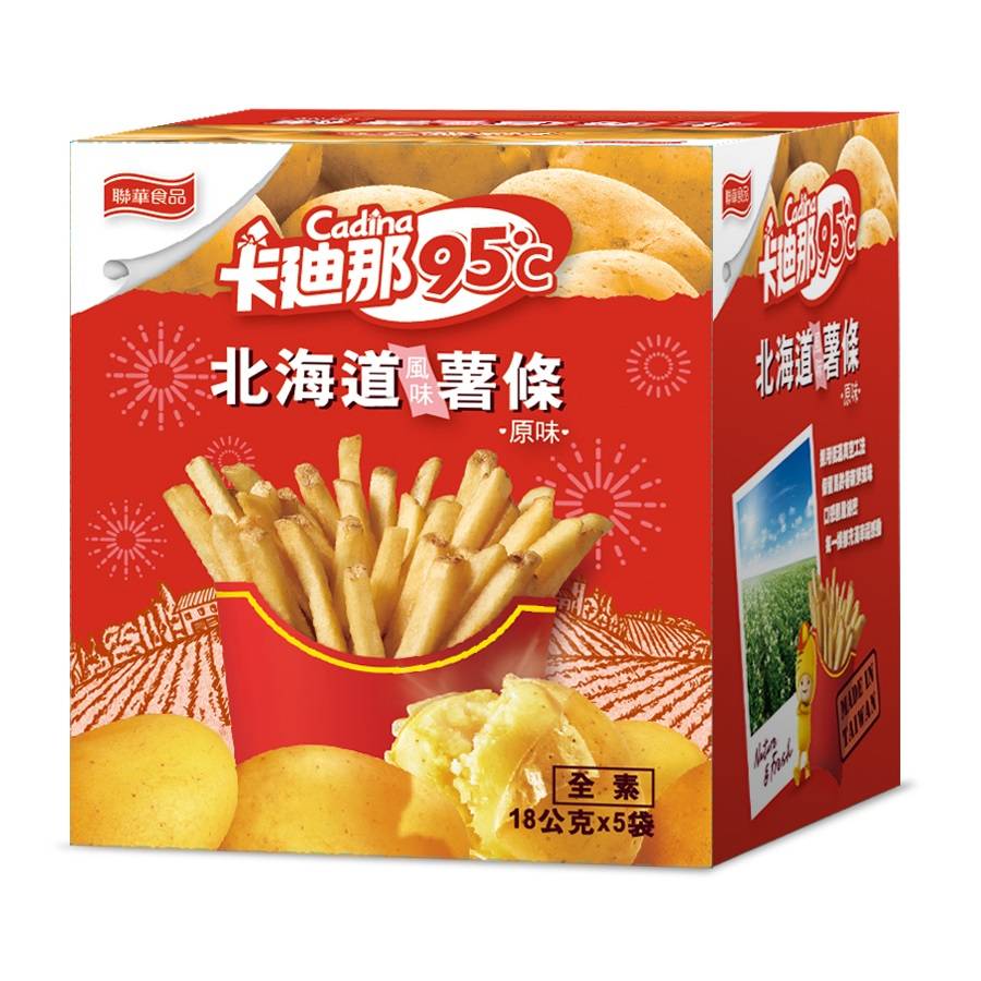 卡迪那95℃北海道風味薯條原味 <90g克 x 1 x 1BOX盒> @14#4710022057246