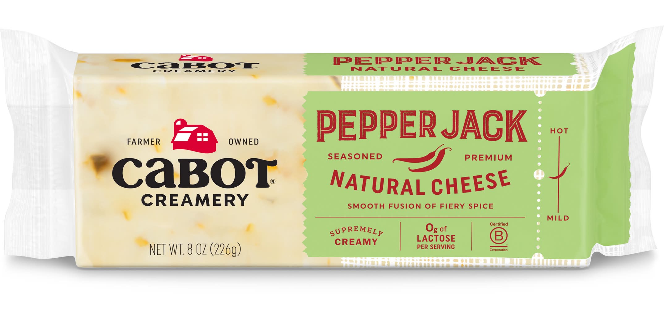 Cabot Creamery Natural Cheese, Pepper Jack (8 oz)