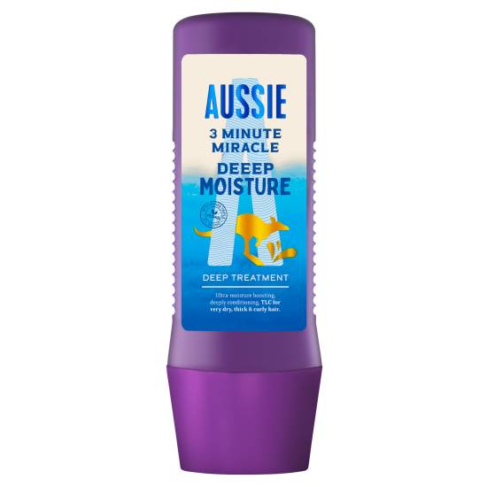 Aussie 3 Minute Miracle Deeep Moisture Vegan Deep Treatment Hair Mask (225ml)