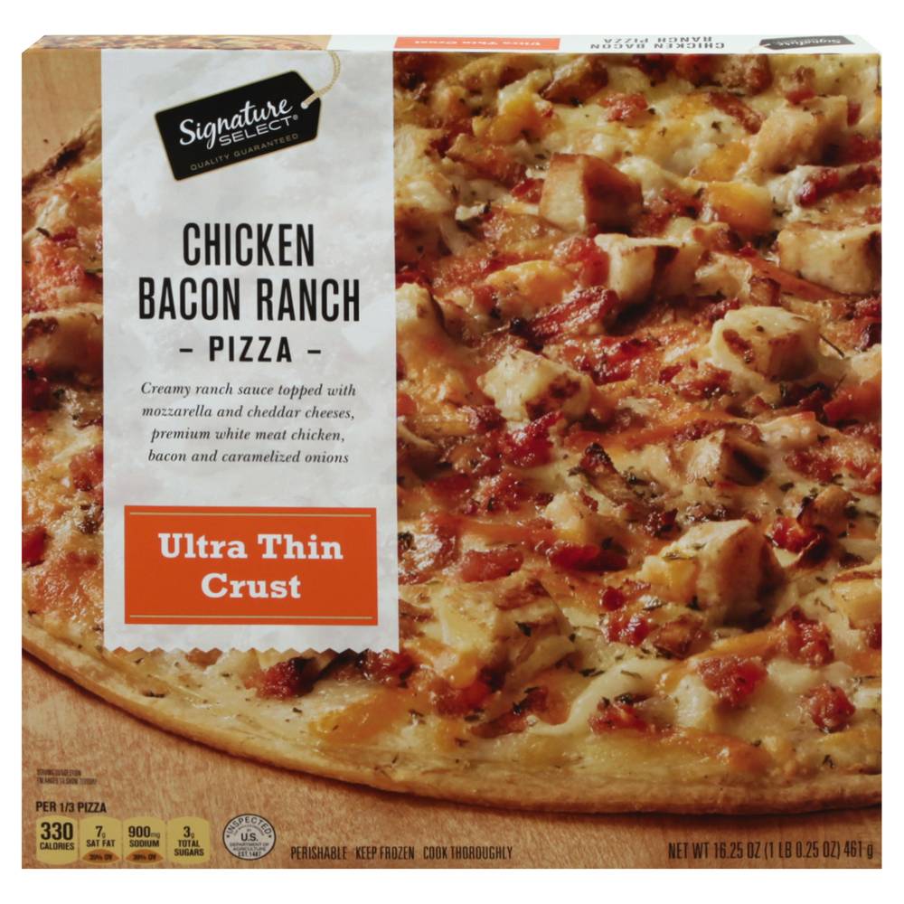 Signature Select Pizza Thin Crust Chicken Bacon Ranch (16.25 lbs)