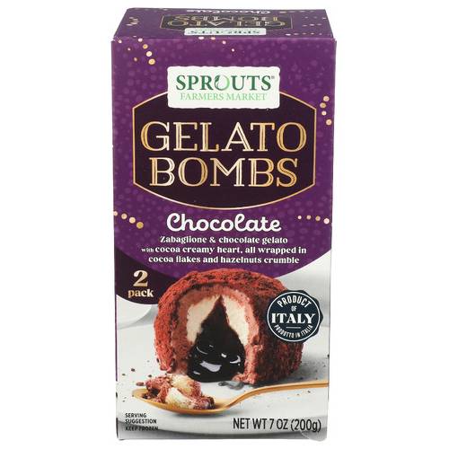 Sprouts Chocolate Gelato Bombs