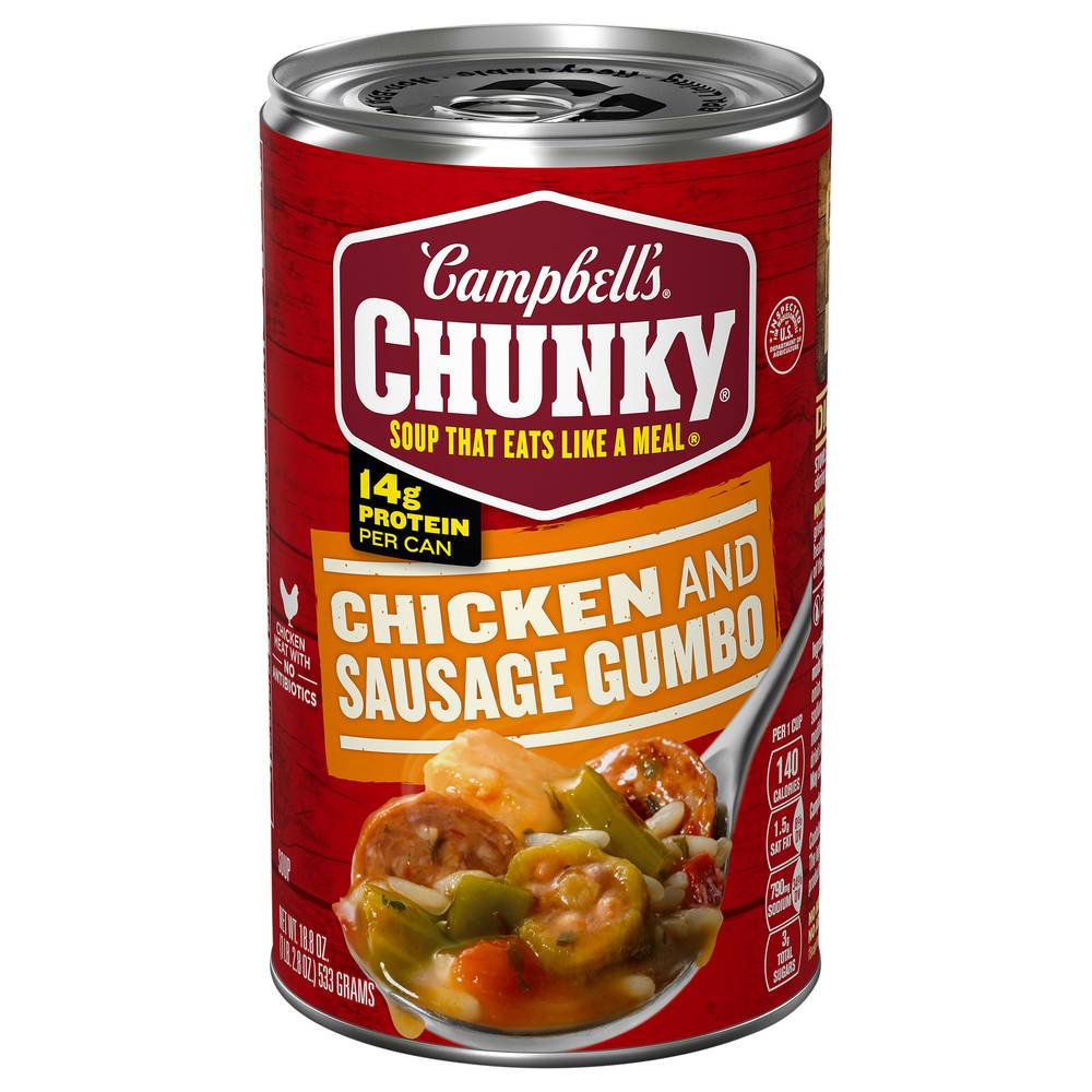 Campbell's Chunky Grilled Soup (chicken-sausage gumbo)