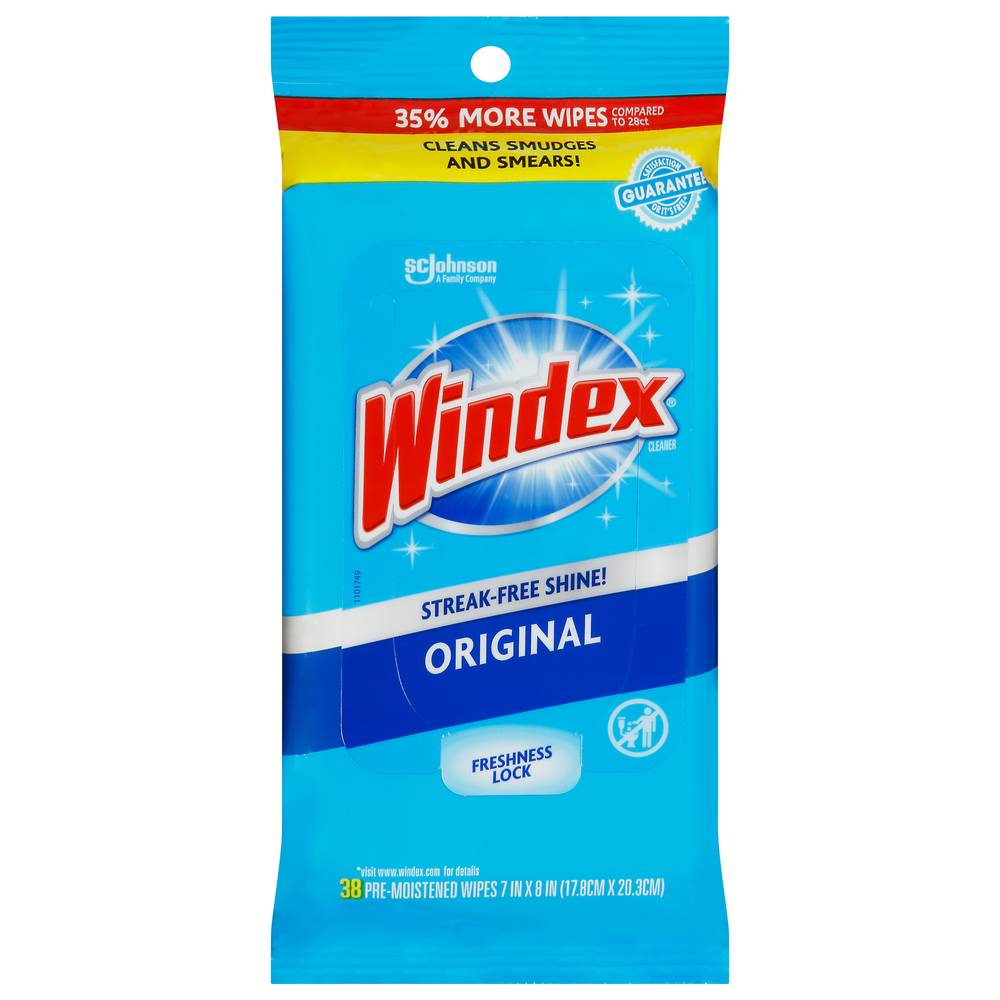 Windex Original Streak Free Shine Wipes (1.8 oz)