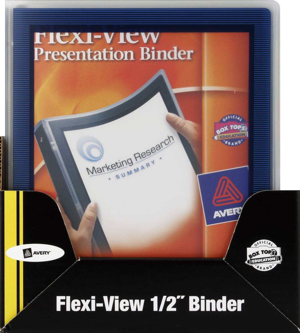 Avery 1/2-Inch Flexi-View Presentation 3-ring View Binder