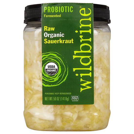 Wildbrine Organic Raw Green Sauerkraut (50 oz)