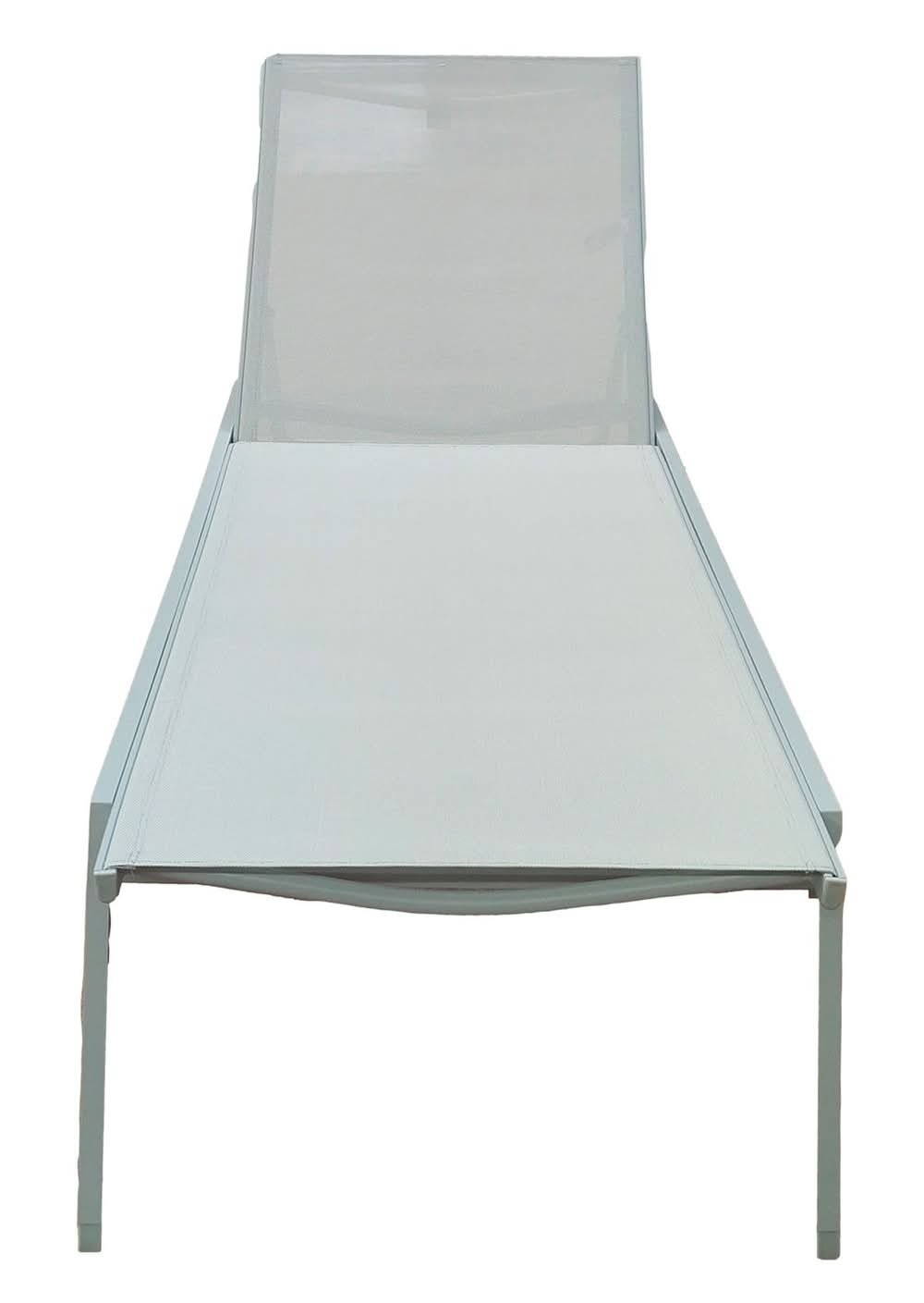 Reposera aluminio gris