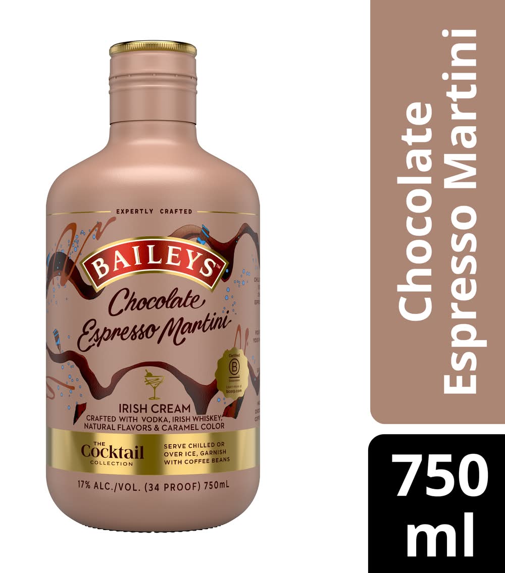 Baileys Irish Cream Ready-To-Serve Cocktail, Chocolate Espresso Martini (750 ml)