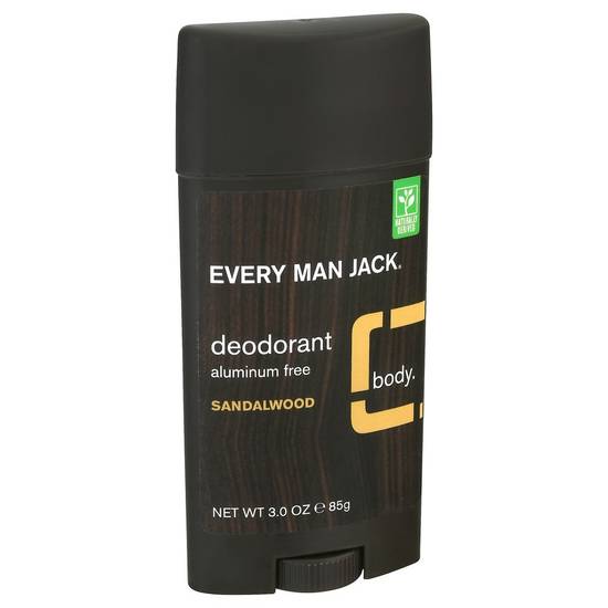 Aluminum Free Sandalwood Deodorant Every Man Jack 3 oz