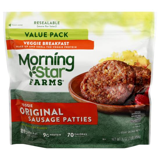 Morningstar Farms Veggie Original Sausage Patties
