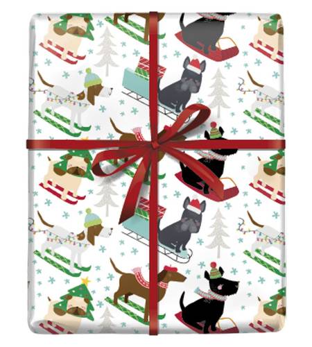 The Gift Wrap Company Doggin Down the Hill Paper