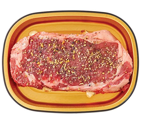 Wegmans Gold Pan Garlic Studded Beef Strip Steak, Ready to Cook