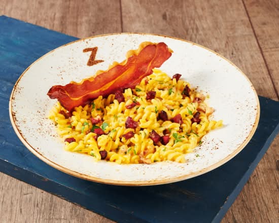 Non-gluten Pasta Chorizo Carbonara