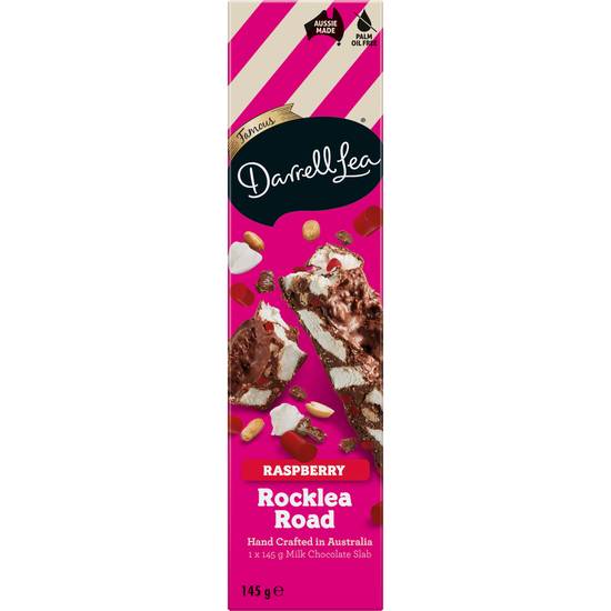 Darrell Lea Milk Chocolate Rocklea Road Raspberry Slab 145g