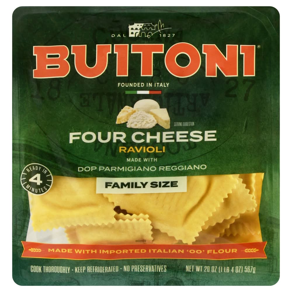 Buitoni Four Cheese Ravioli Pasta Family Size (20 oz)