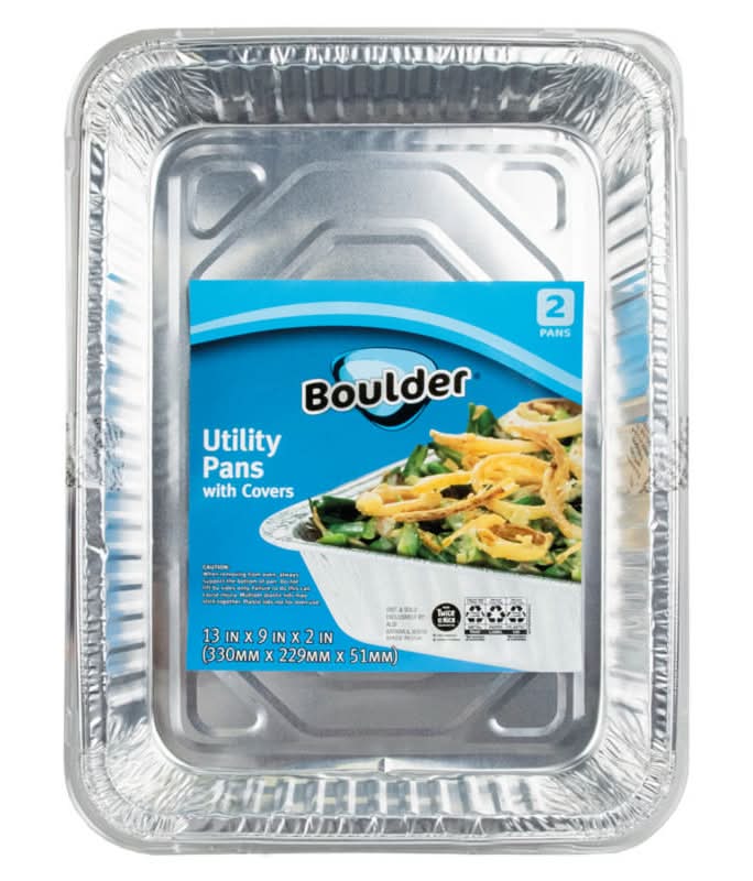 Boulder Canyon Utility Foil Pan With Lid (2 ct)