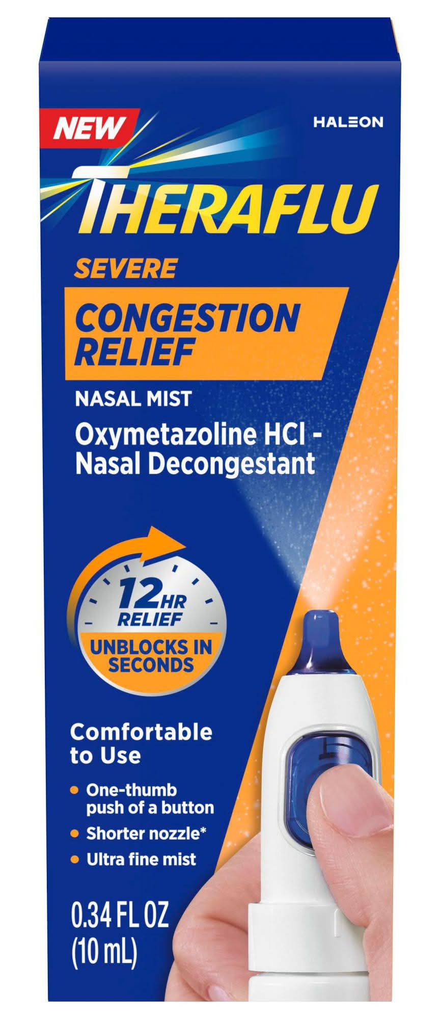 Theraflu Severe Congestion Relief Nasal Mist (0.34 fl oz)