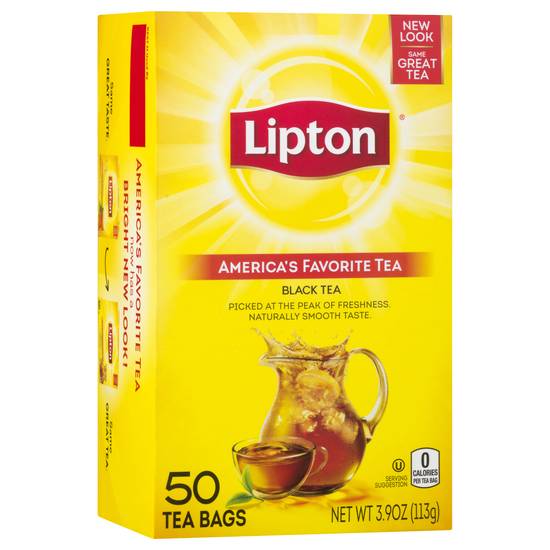 Lipton America's Favorite Black Tea Bags (3.9 oz)