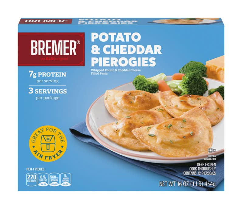 Bremer Frozen Pierogies, Potato & Cheddar (16 oz, 12 ct)
