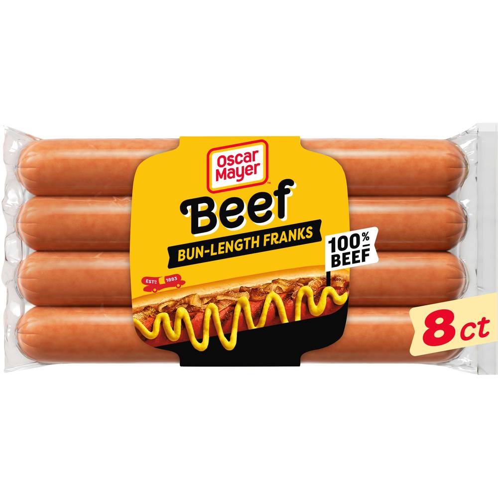 Oscar Mayer Bun Length Uncured Angus Beef Franks (15 oz)