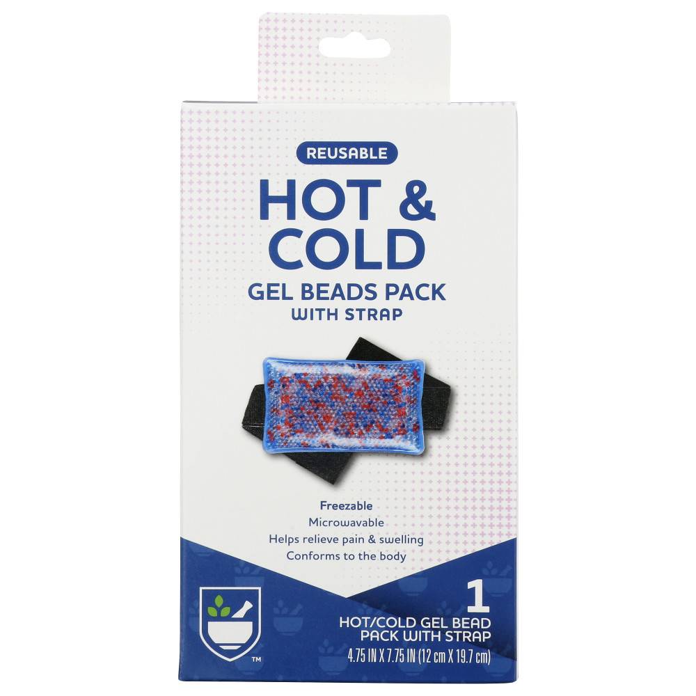 Rite Aid Hot & Cold Beaded Gel pack With Strap (12 cm * 19.7 cm)