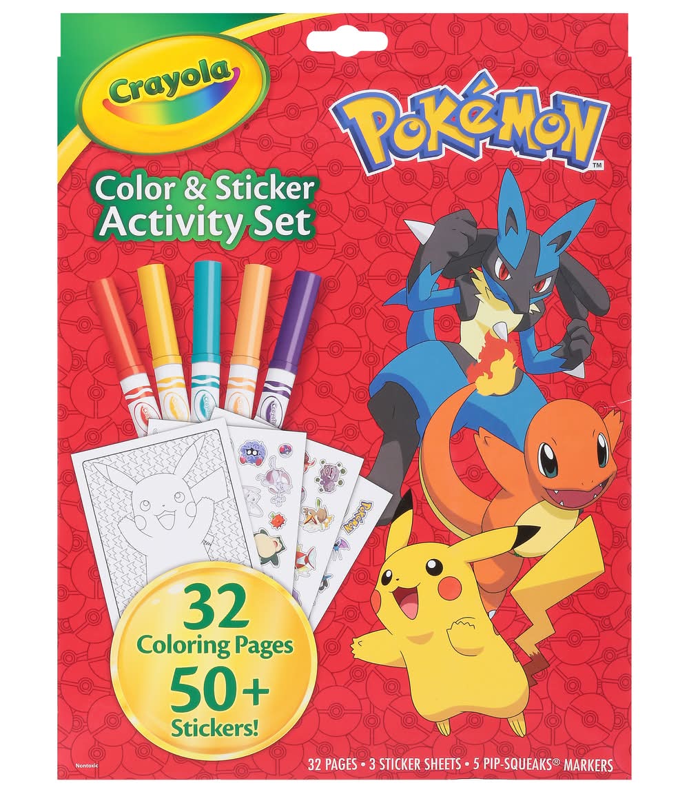 Crayola Pokemon Color & Sticker Activity Set