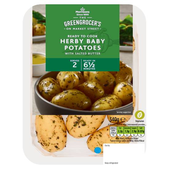 Morrisons The Greengrocer's on Market Street Herby Baby Potatoes (340g)