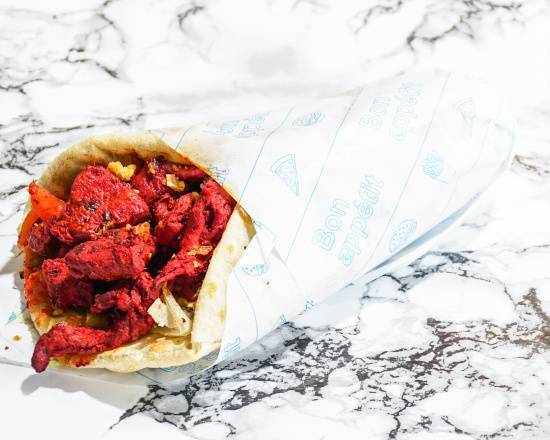 Cheese naan chicken tikka