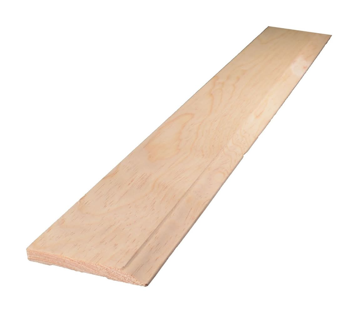 Alexandria Moulding 7/16 In. H X 3-1/4 In. W X 8 Ft. L Unfinished Natural Pine Molding