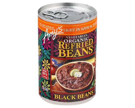 Amy's · Organic Refried Black Beans Light in Sodium (15.4 oz)