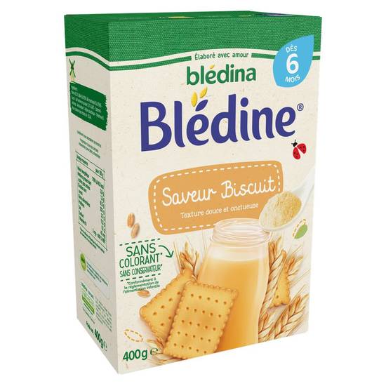 Boisson bébé céréales lactées biscuit dès 6 mois Bledina 500g