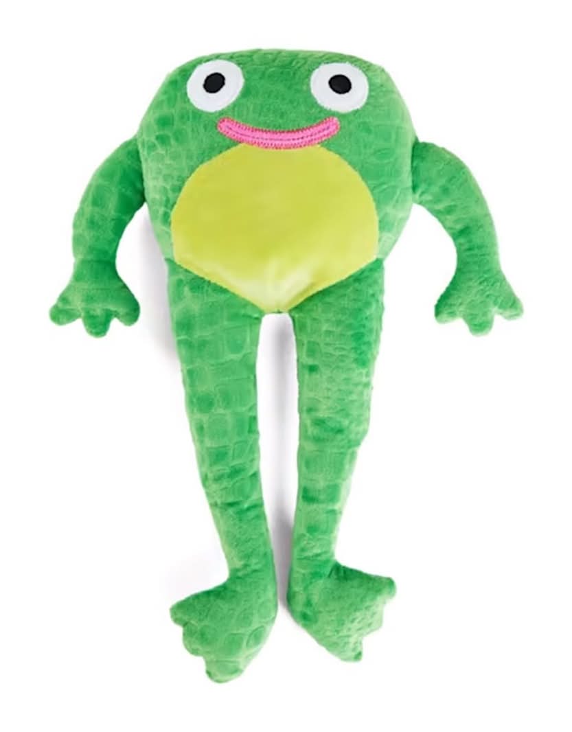 Leaps & Bounds · Juguete play plush rana extremidades largas para perro