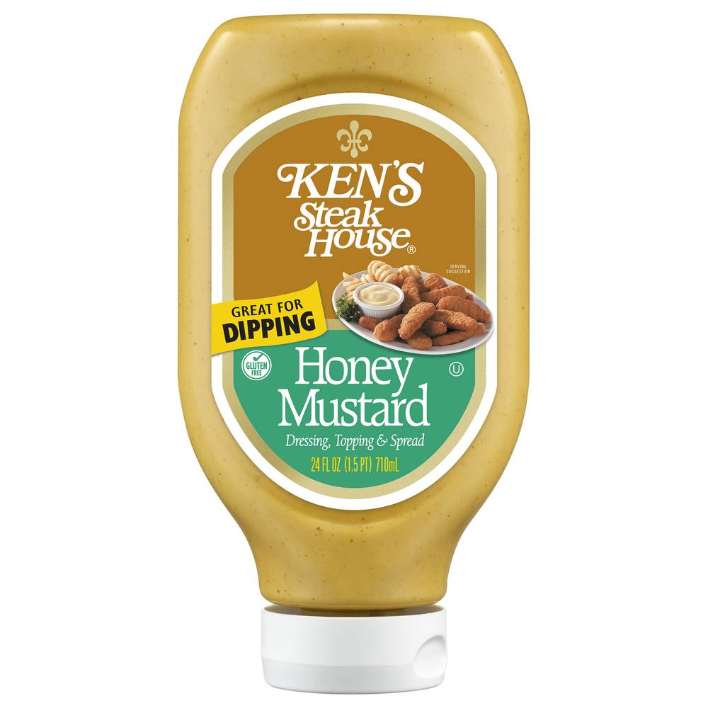 Ken's Steak House Honey Mustard Dressing Topping & Spread (24 fl oz)