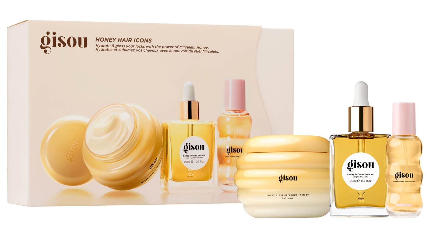 Gisou Honey Hair Icons Set