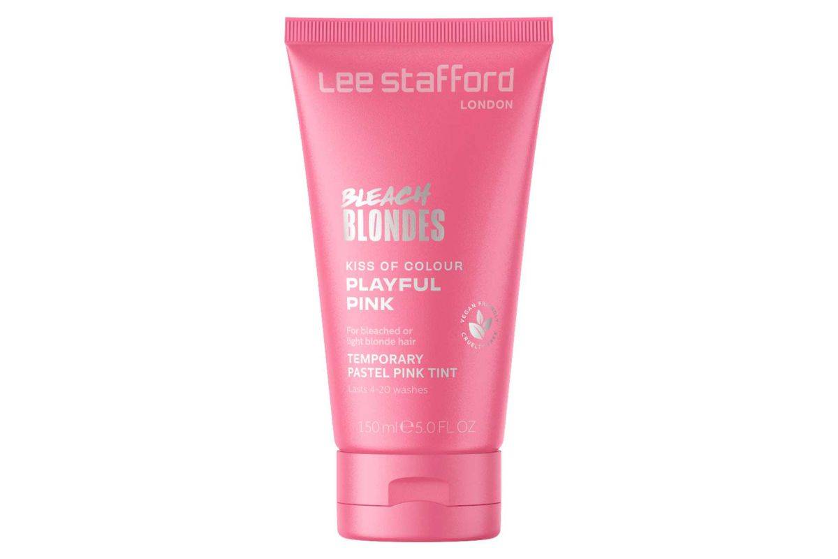 Lee Stafford Bleach Blondes Kiss of Colour Temporary Colour Treatment - Playful Pink 150ml