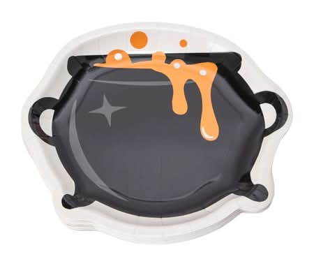 Halloween Dinner Plates 20-Pack Cauldron