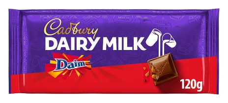 Cadbury Dairy Milk Daim Chocolate Bar (120g)
