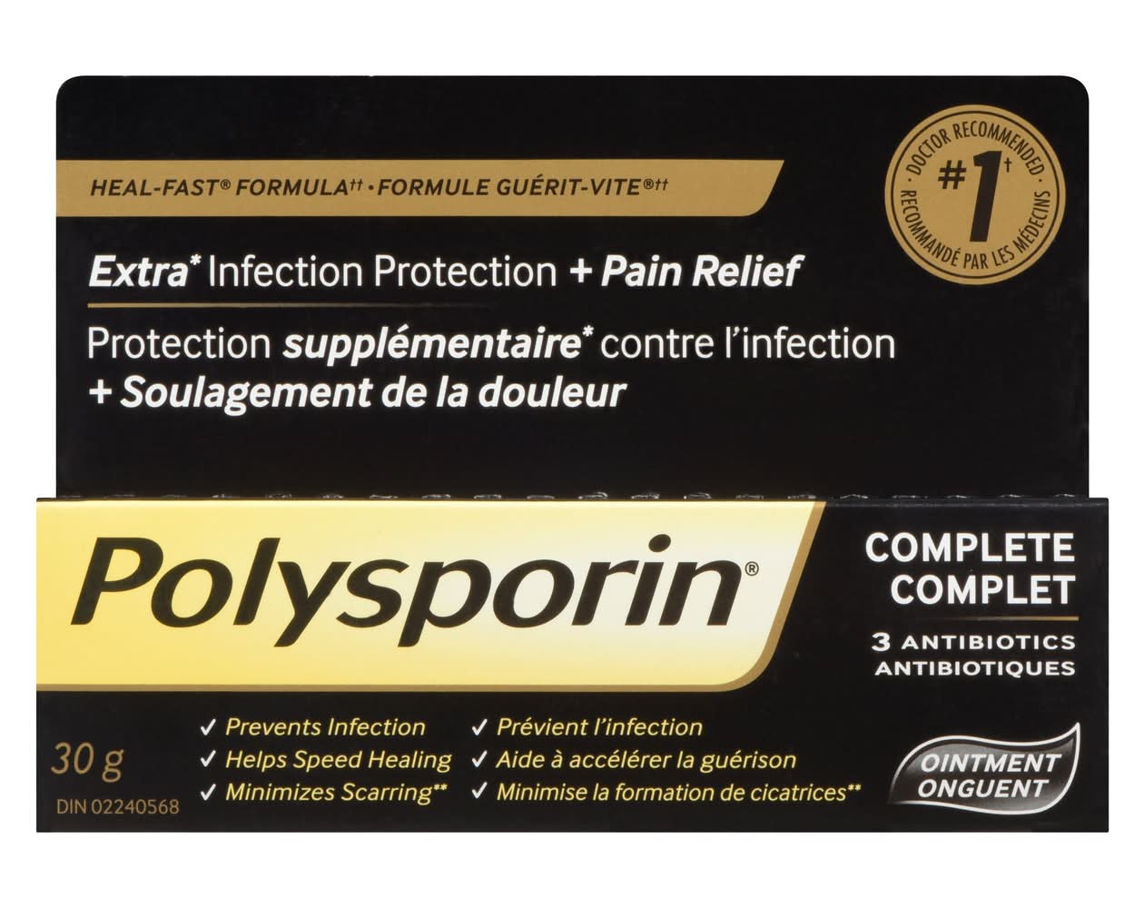 Polysporin Complete Antibiotic Ointment (30 g)
